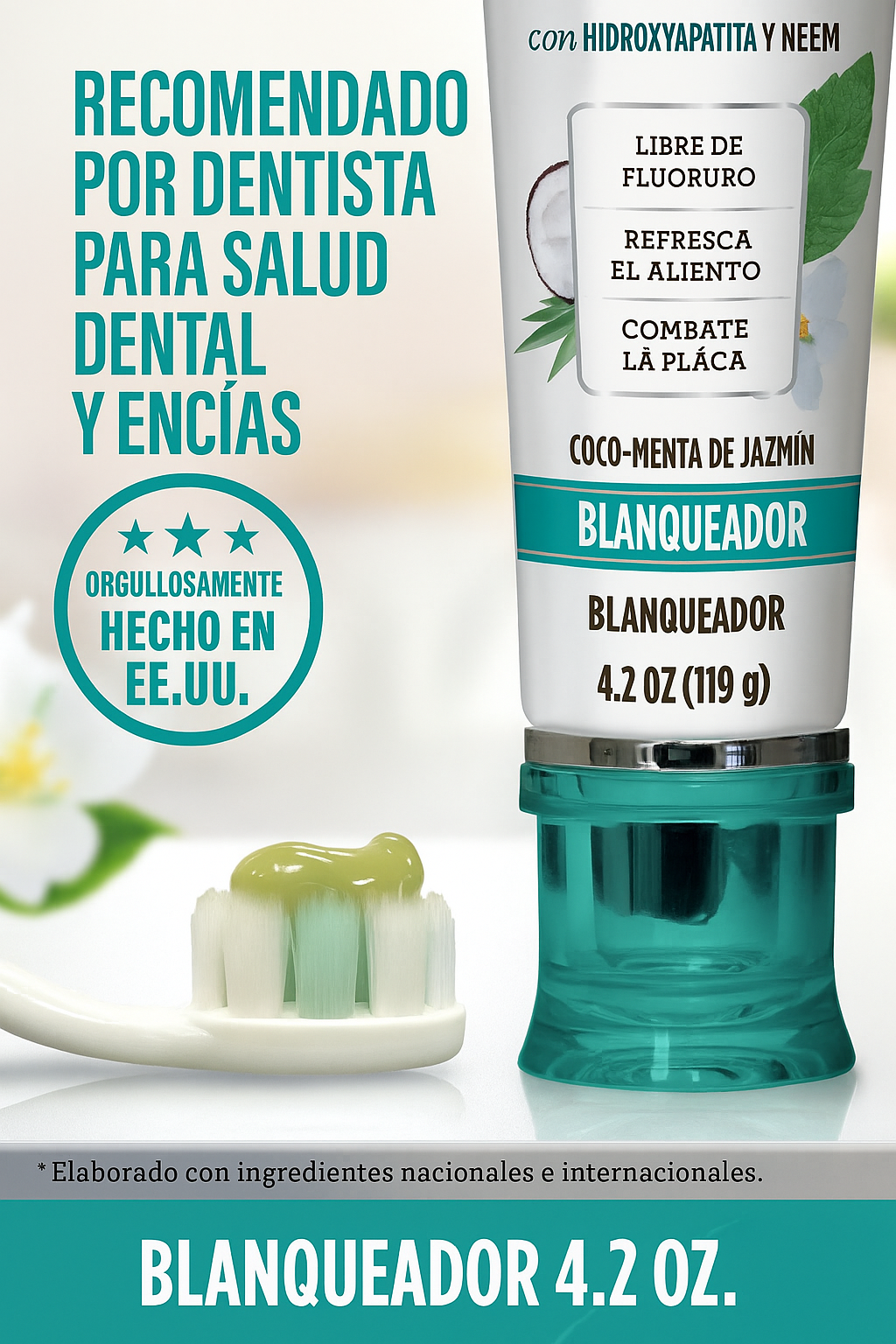 GuruNanda sin Flúor – Elimina caries y blanquea tus dientes de forma natural