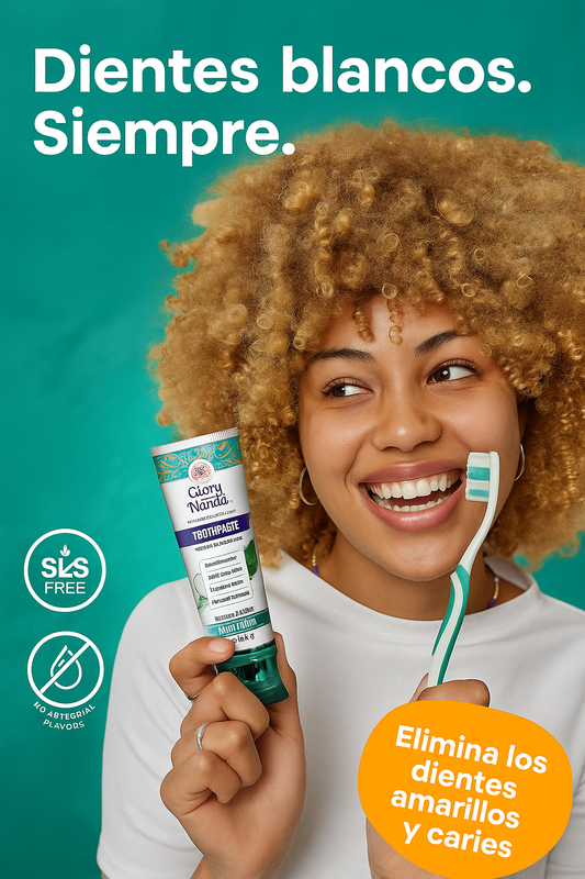 GuruNanda sin Flúor – Elimina caries y blanquea tus dientes de forma natural