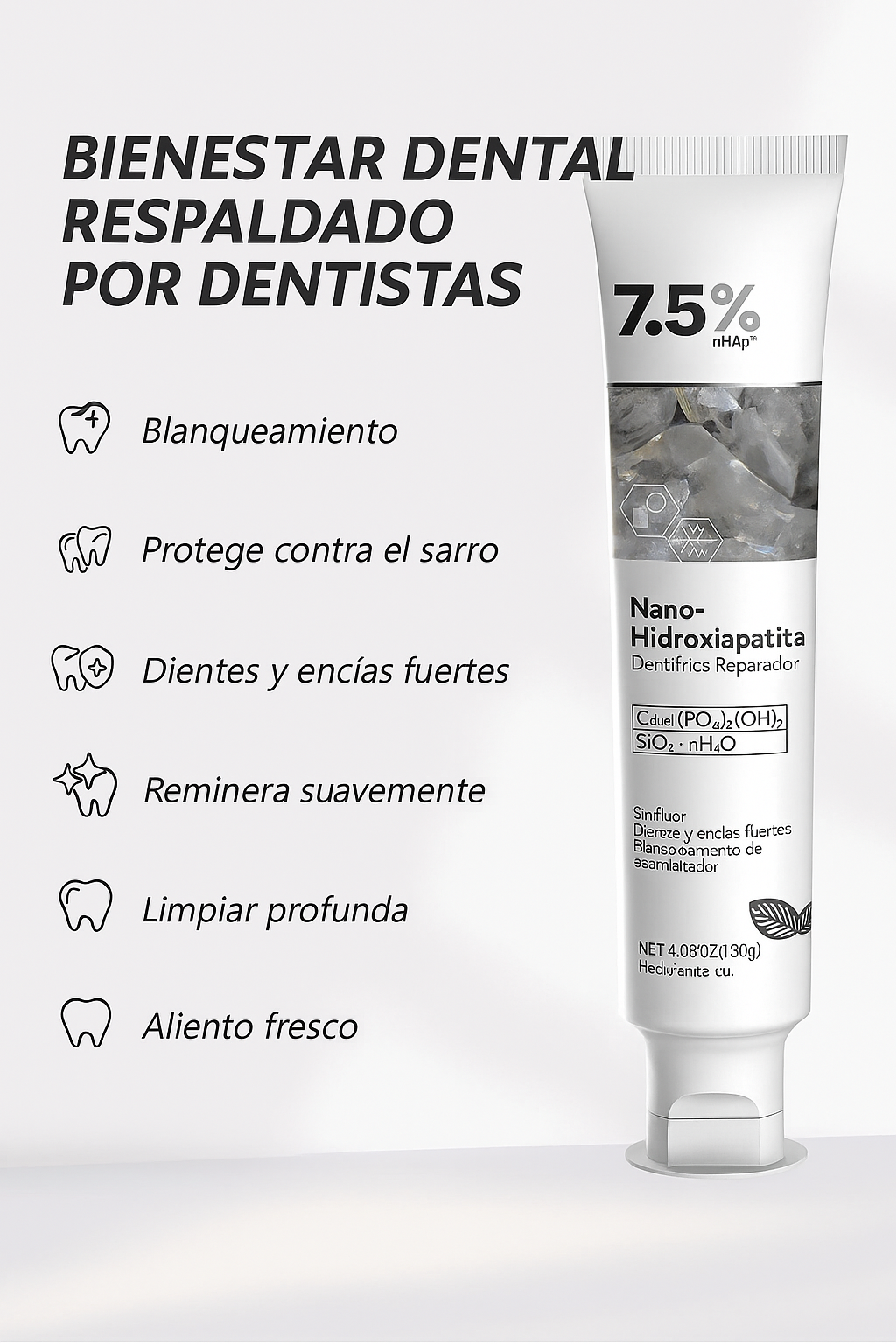 CEELIKE Nano Hydroxyapatite: Di adiós a las caries y repara tu esmalte de forma natural