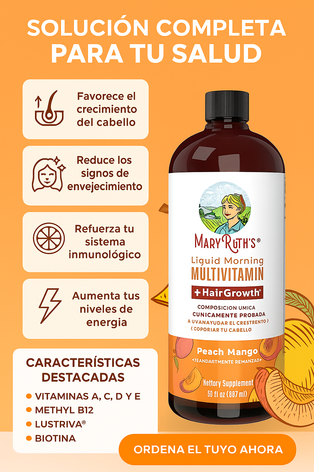 Mary Ruth’s te devuelve el brillo: más cabello, menos arrugas y te sentís con más vida