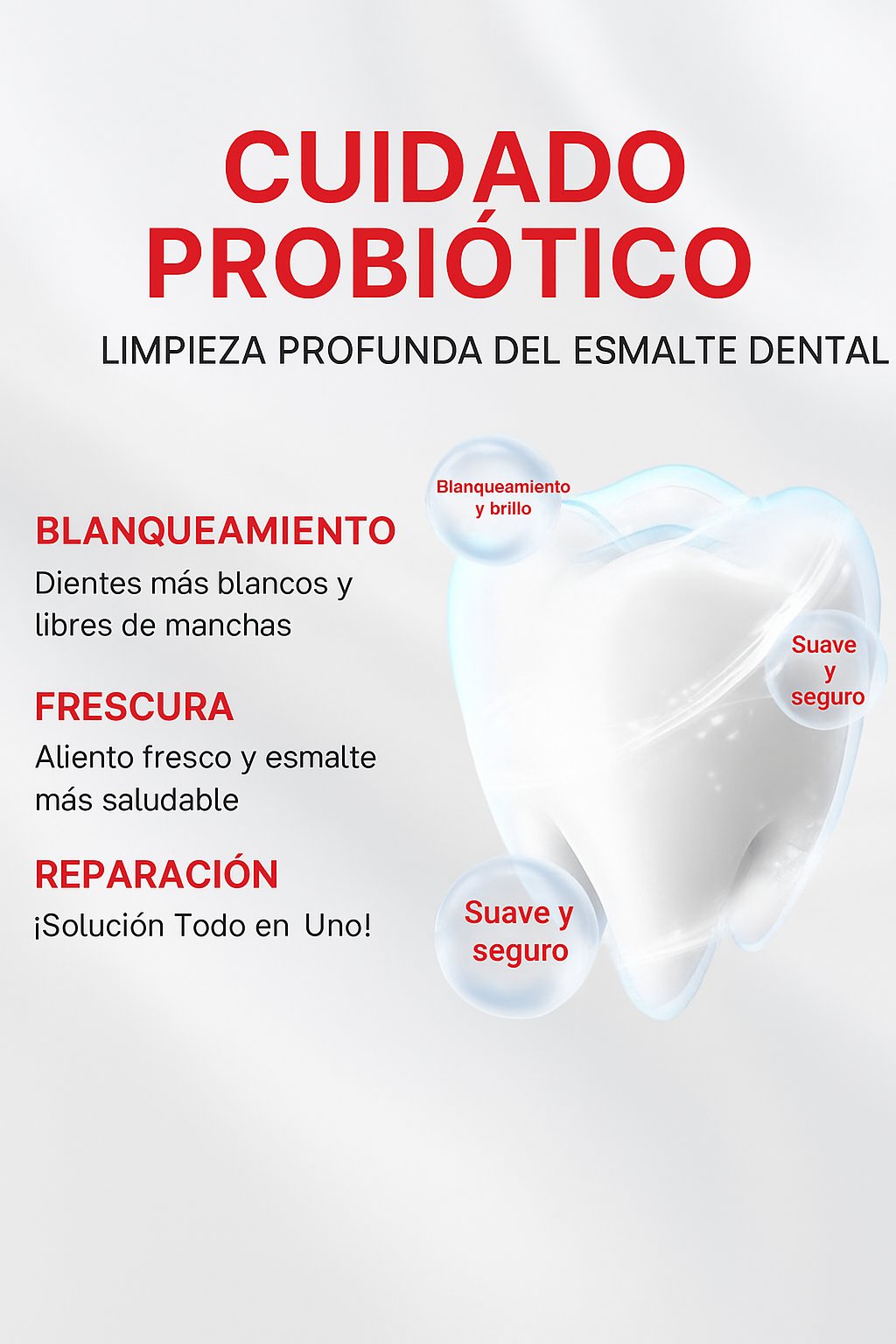 SP-6 Probiótica: Dile adiós a las caries, la gingivitis y el mal aliento con una sonrisa blanca y sana todos los días