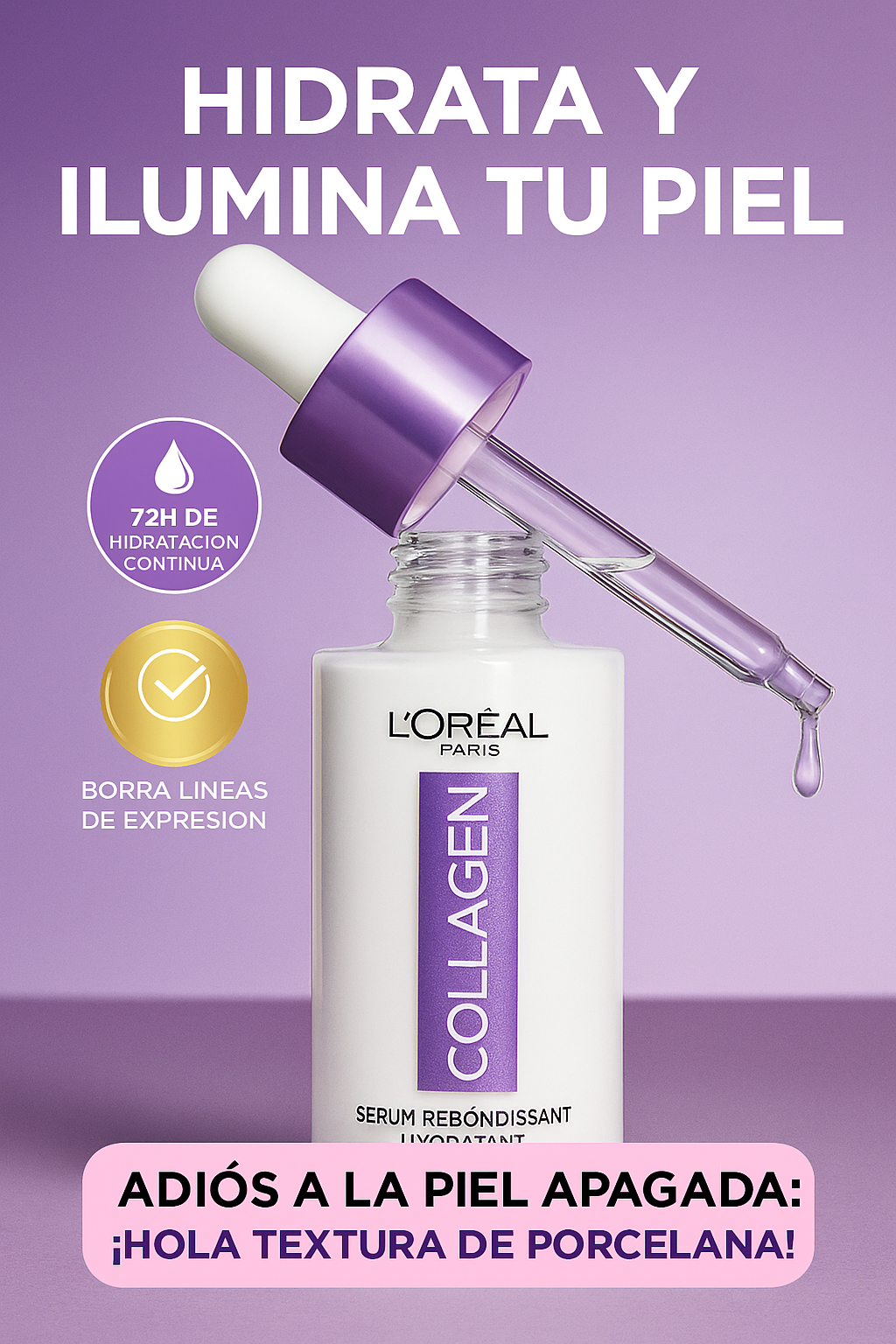 Collagen Filler Serum: el suero que hidrata 72h, ilumina tu piel y borra las líneas de expresión
