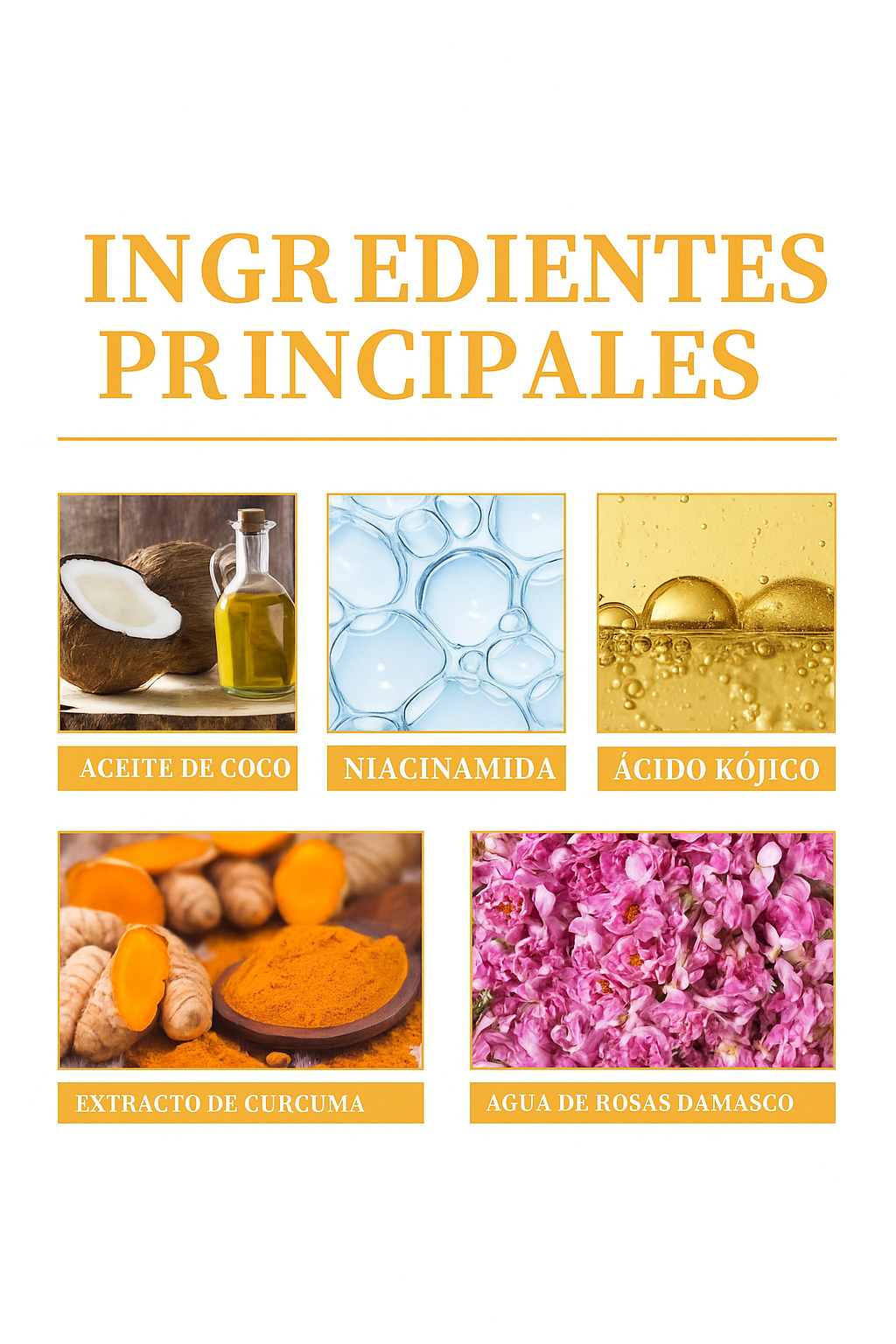 Limpiador Facial de Cúrcuma Aclara manchas, elimina melasma y cicatrices.