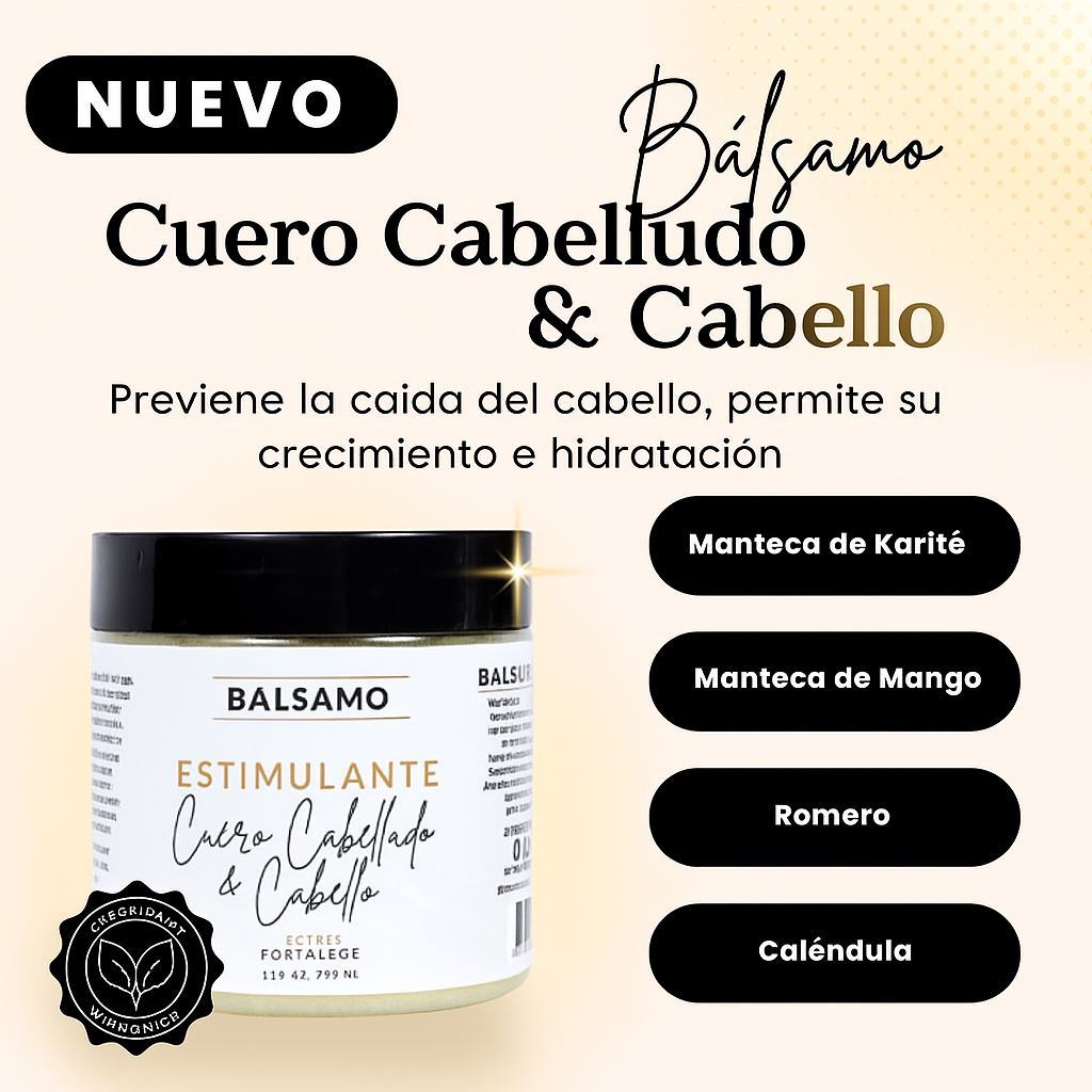 Bálsamo de Crecimiento y Restauración Capilar: Recupera tu Cabello en solo 7 días. con Hidratación, Fuerza y Sin Caída