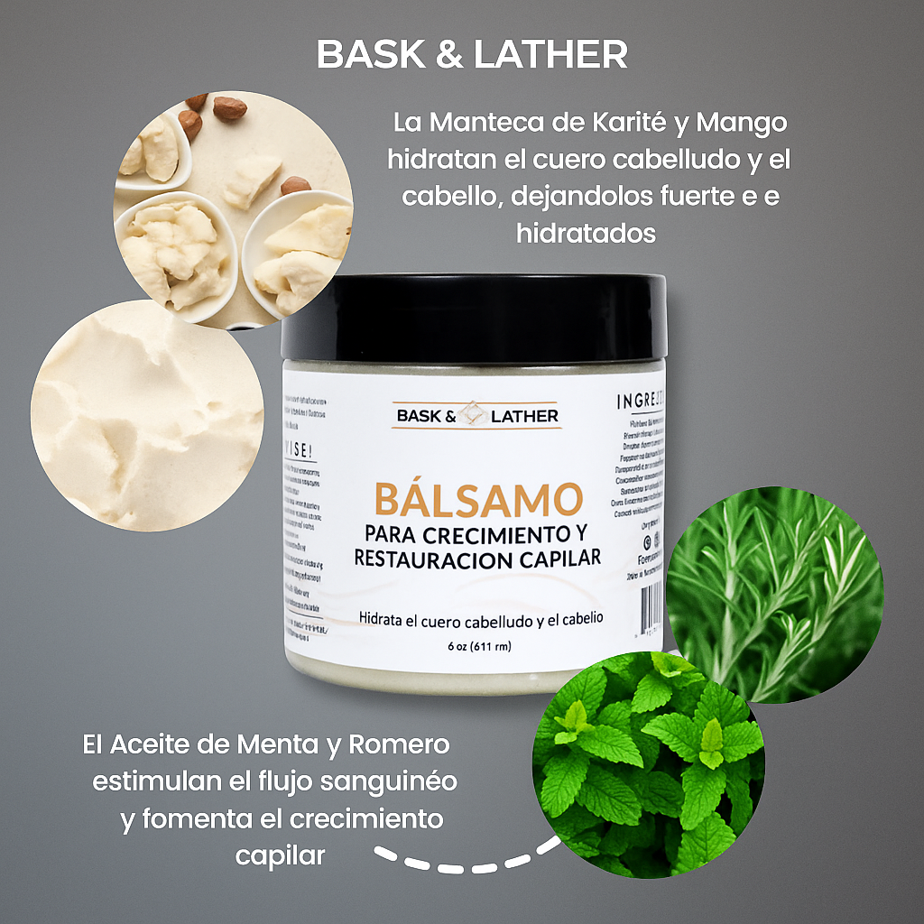 Bálsamo de Crecimiento y Restauración Capilar: Recupera tu Cabello en solo 7 días. con Hidratación, Fuerza y Sin Caída