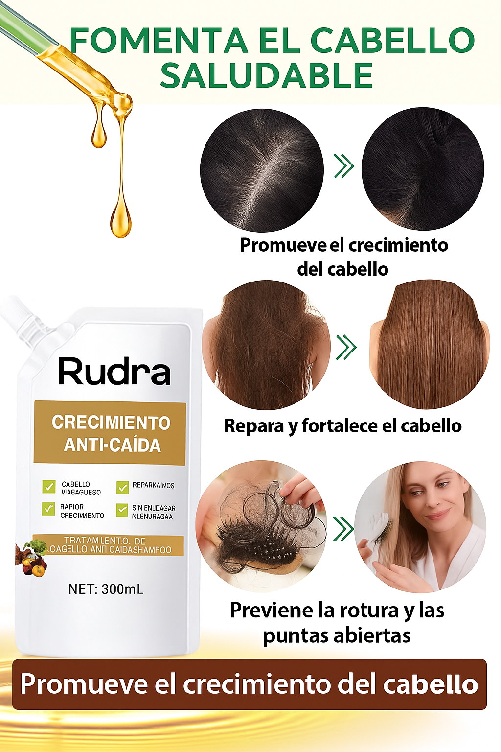 🧴 Shampoo REMIMPI Detén la caída y haz crecer tu cabello (2x1 HOY)