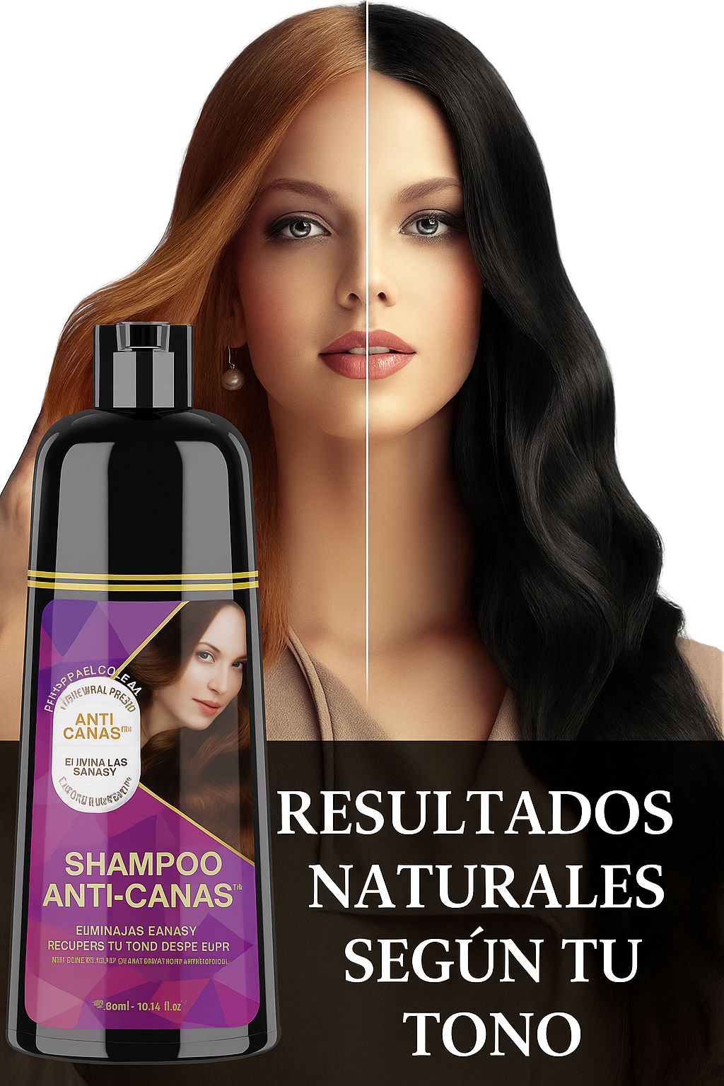 Shampoo Anti-Canas™  – Elimina las canas y recupera tu color desde el primer uso