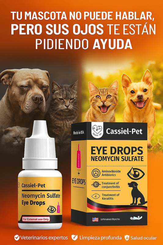 Cassiel-Pet: ¡Elimina las Lagañas, Ojos Blancos y Llorosos de Tu Mascota!