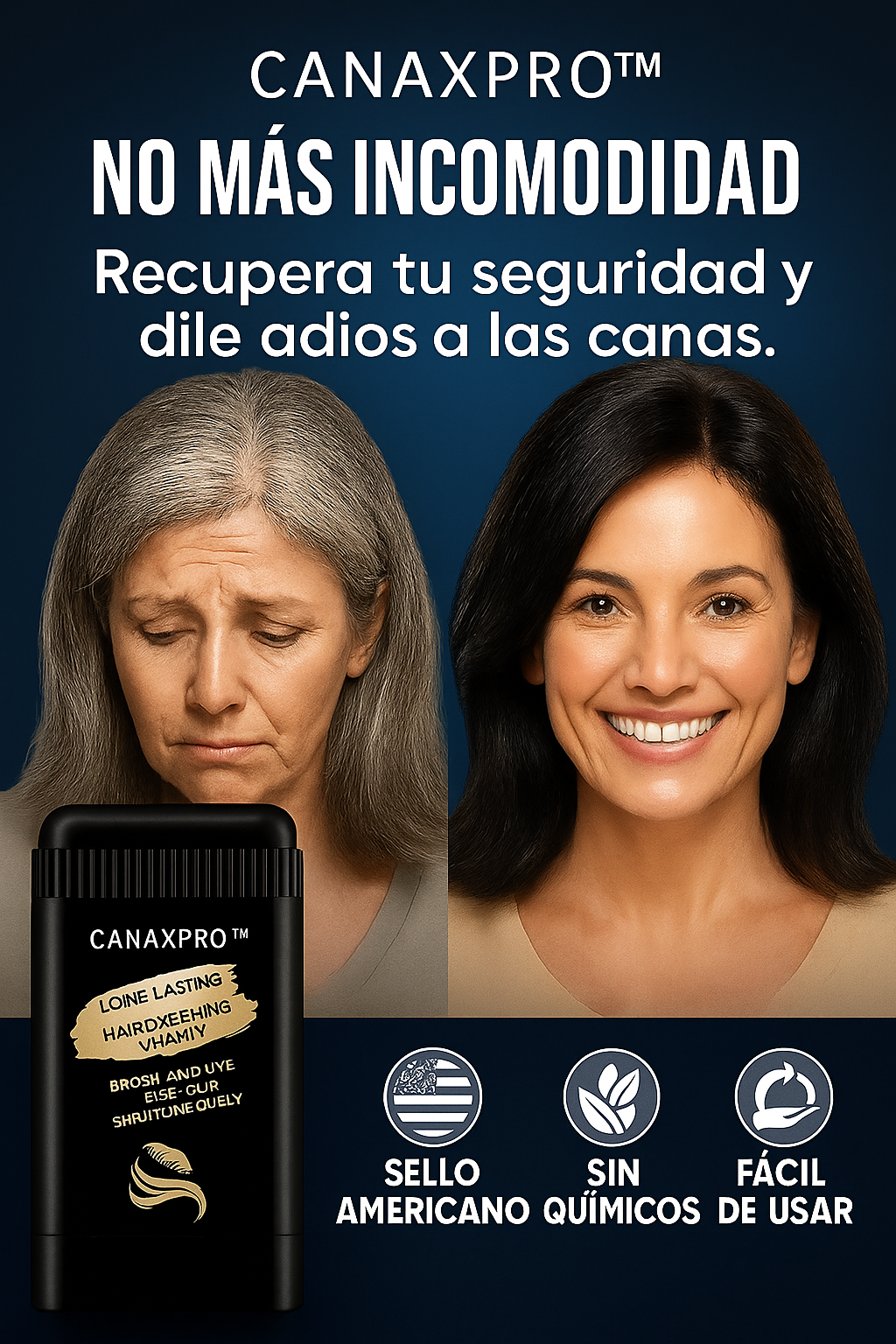 CanaxPro™ – Elimina las canas y recupera tu color desde el primer uso