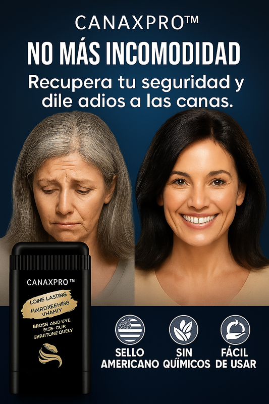 CanaxPro™ – Elimina las canas y recupera tu color desde el primer uso