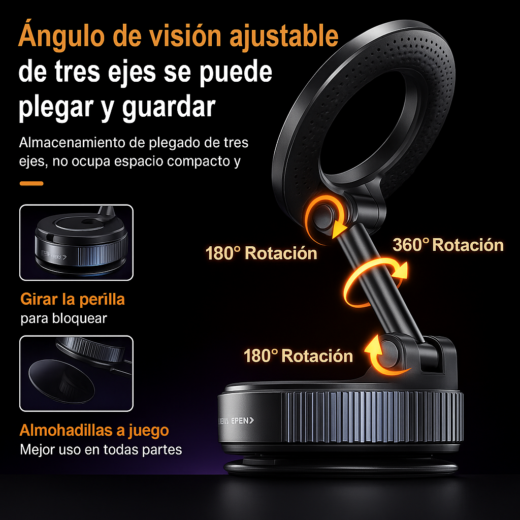 Soporte Magnético PowerHold X™ / Carga Inalámbrica 7.5W
