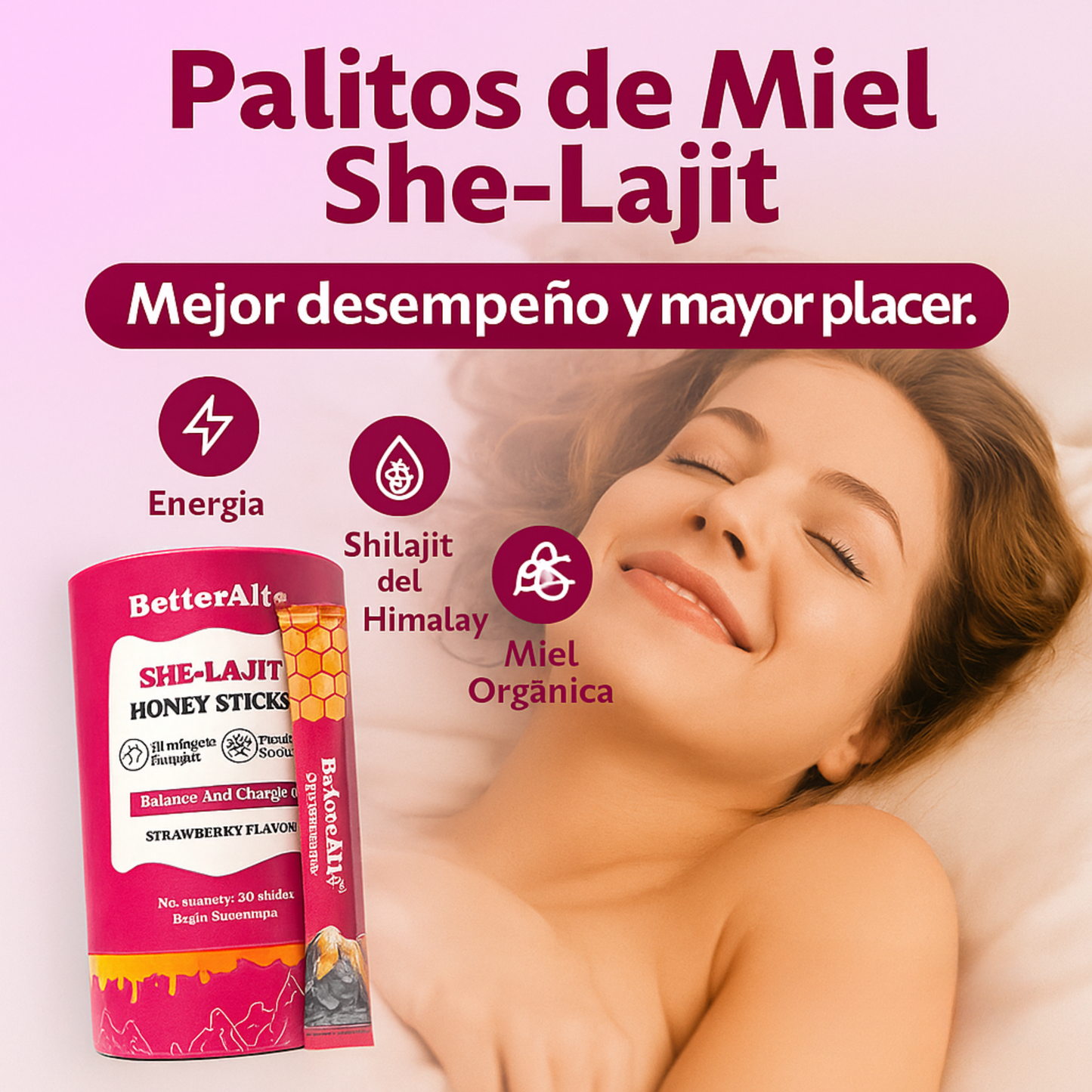 🤫Palitos de Miel She-Lajit: ¡Recupera Tu Energía y Rendimiento en la Cama al Instante!