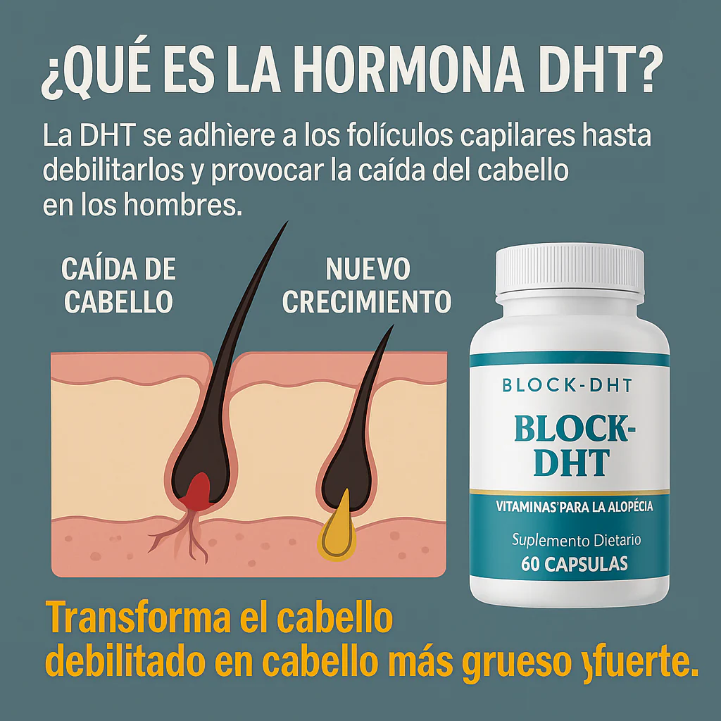 Block-DHT®: Recupera tu cabello en 8 semanas