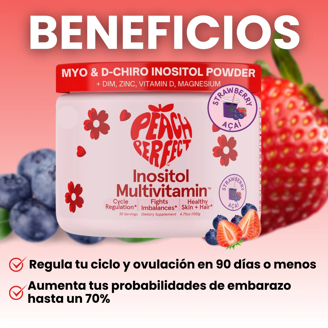 🍓Peach Fertility® – El multivitamínico que regula tu ciclo y aumenta tus posibilidades de embarazo