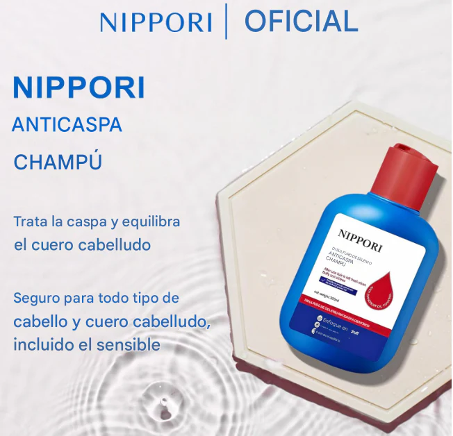 🫧SHAMPOO NAPPORI -Adiós Caspa, Mal Olor y Picazón en 3 Aplicaciones