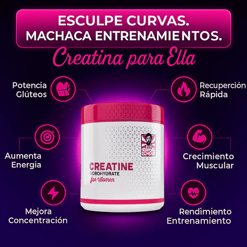 Creatina Monohidratada FEM POWER – Tonificación, energía y definición para mujeres reales