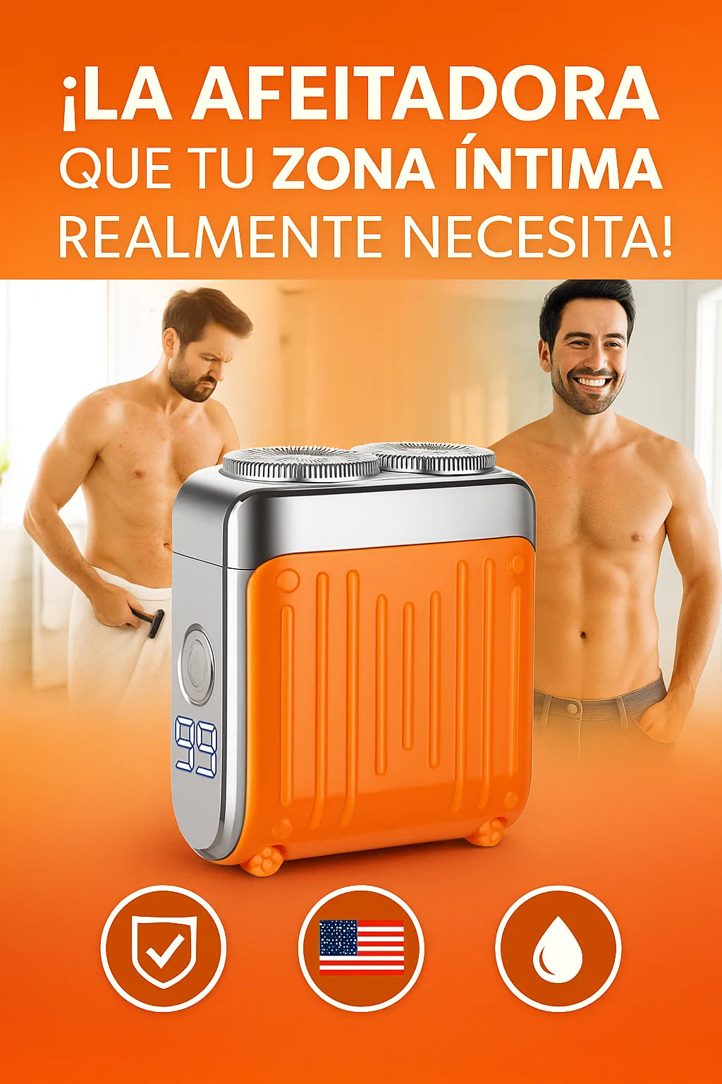 SmoothBlade™ Pro – Afeitado Íntimo Sin Cortes, Sin Picazón y Sin Irritación