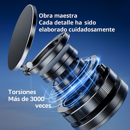 Soporte Magnético 360° para Celular: Sujeción Firme, Movilidad 360° y Comodidad para Conductores