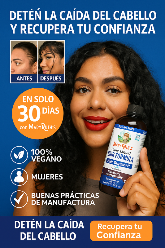 MaryRuth's: Recupera tu Cabello Fuerte y Radiante en Tan Solo 30 Días con SesZenBio y Biotina Natural