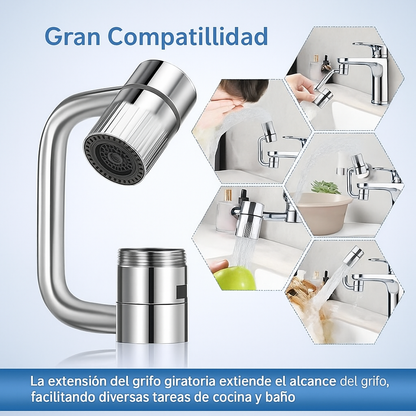 ¡Transforma tu baño con el Grifo Giratorio 1080°! Ahorra agua y espacio en segundos