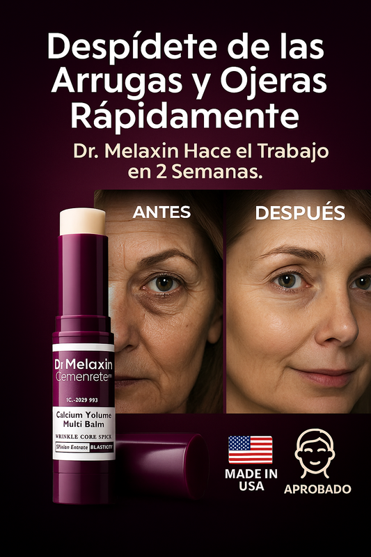 Bálsamo Reafirmante Dr. Melaxin: Adiós a las Ojeras, Arrugas y Patas de Gallina en 2 Semanas