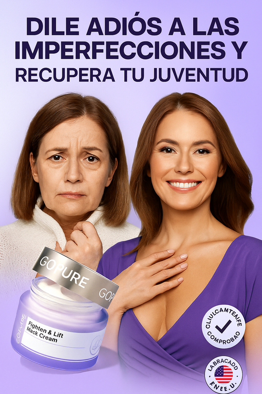 Crema Reafirmante GoPure: Dile Adiós a la Flacidez y a las Arrugas de Una Vez por Todas