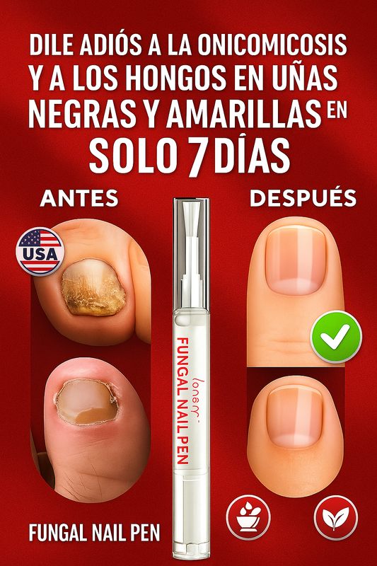 Lápiz Fungi Nai: Elimina hongos, onicomicosis y uñas negras o amarillas en solo 7 días