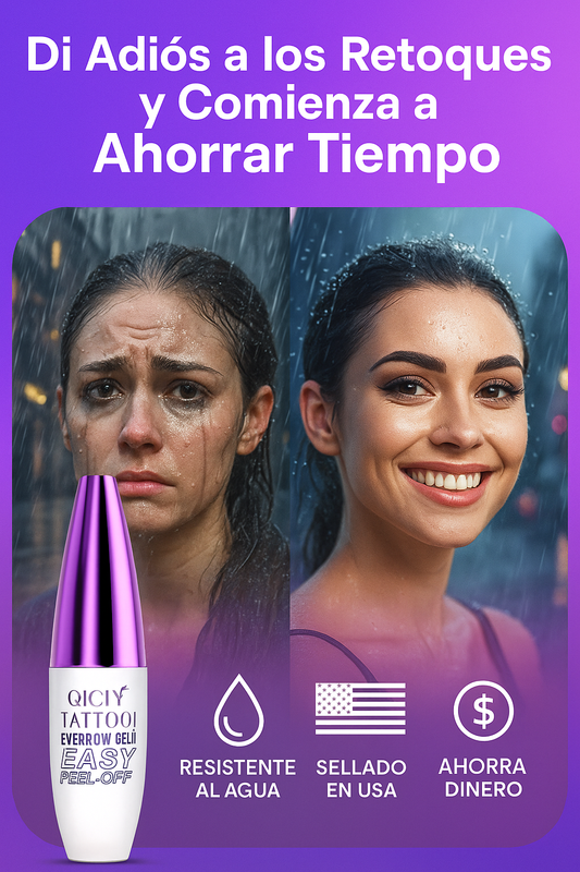 QICIY Gel para Cejas Impecables ¡Hasta 3 Días! Olvídate de los Retoques y Salones Caros