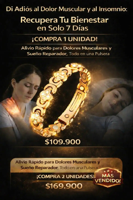 Pulsera Magnética de Cobre: ¡Alivio Rápido para Dolores Articulares y Sueño Mejorado en Solo 7 Días!