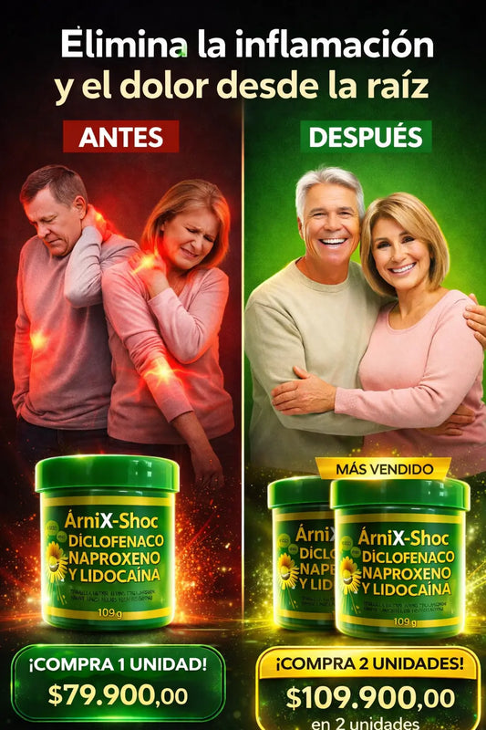 ArniX-Shock – Alivio Brutal del Dolor y la Inflamación en Solo Minutos