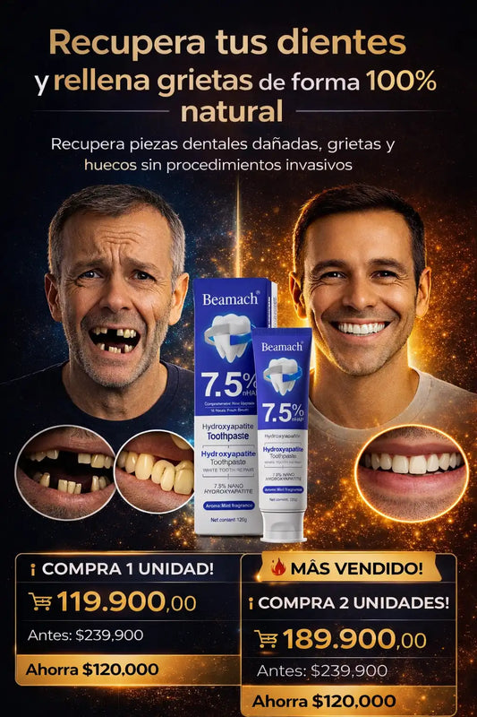 Beamach®: Regenera tus dientes desde casa y despídete de agujeros, grietas y sensibilidad