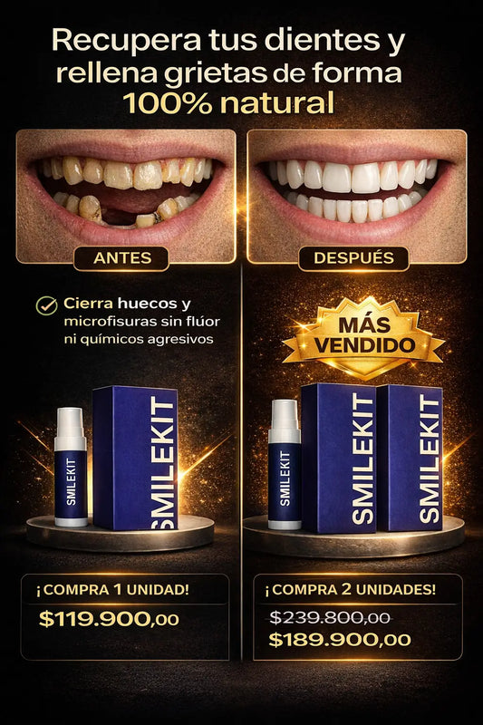 Smilekit®: Regenera tus dientes desde casa y despídete de agujeros, grietas y sensibilidad