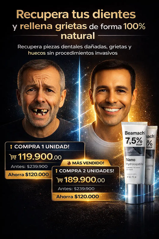 Beamach®: Regenera tus dientes desde casa y despídete de agujeros, grietas y sensibilidad--