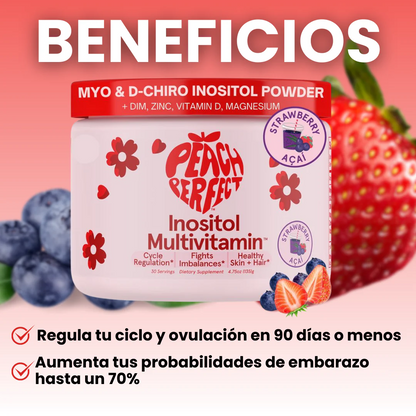 🍓Peach Fertility® – El multivitamínico que regula tu ciclo y aumenta tus posibilidades de embarazo