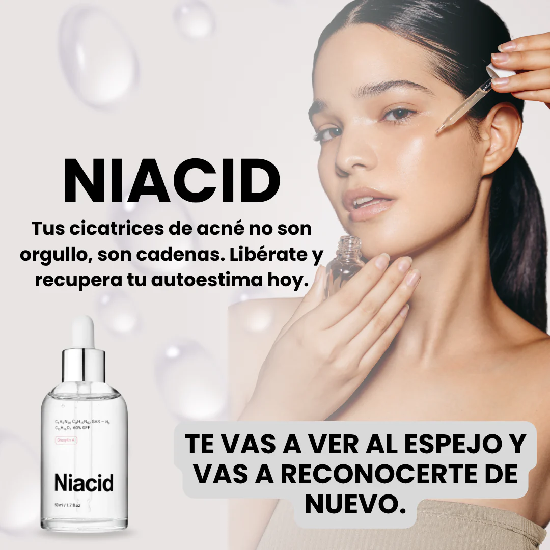NIACID — dile adiós a las marcas de acné, cicatrices y manchas