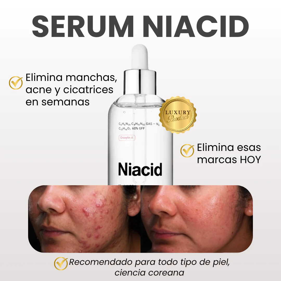NIACID — dile adiós a las marcas de acné, cicatrices y manchas
