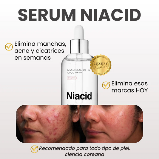 NIACID — dile adiós a las marcas de acné, cicatrices y manchas